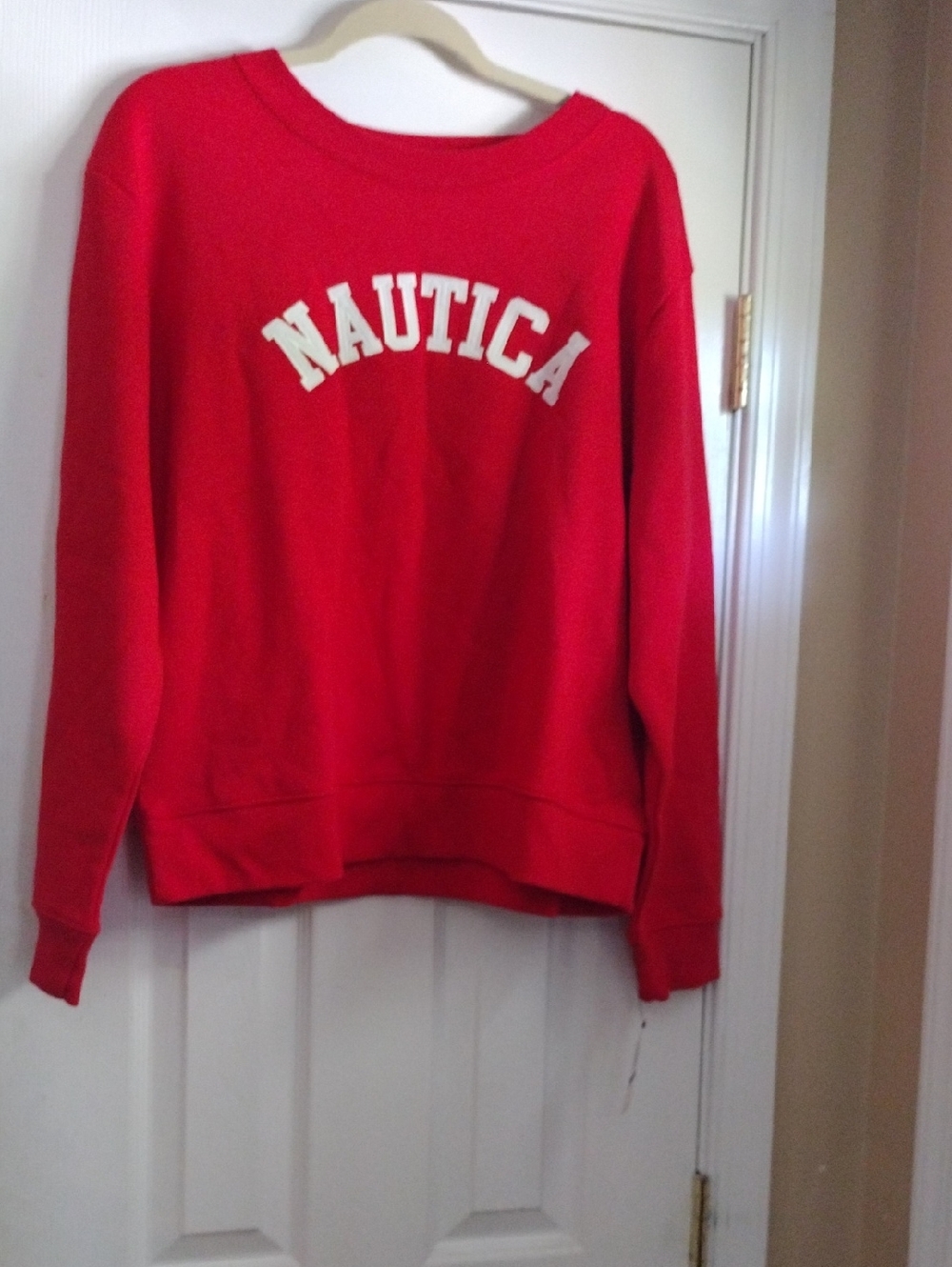 Nautica Bright Red Pullover.  Size. XL.